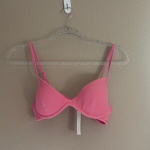VS PINK Pink Textured Bikini Set